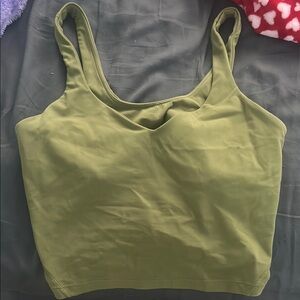 THREE Lululemon align tops- blue, green and white